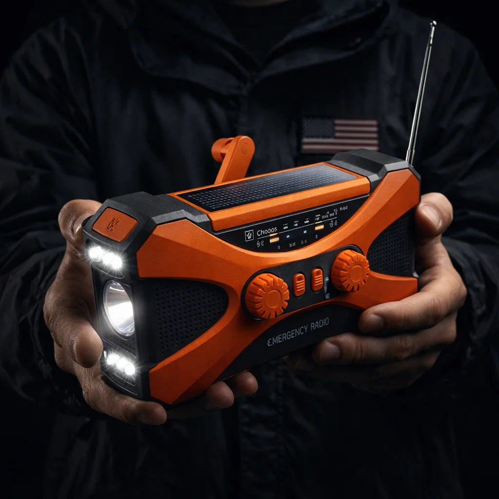 Emergency Radio – 10,000mAh Solar, AM/FM/NOAA